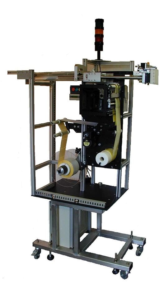 RA-P2 Dual Side Pallet Print Label Applicator Robo Apply Labelling Systems